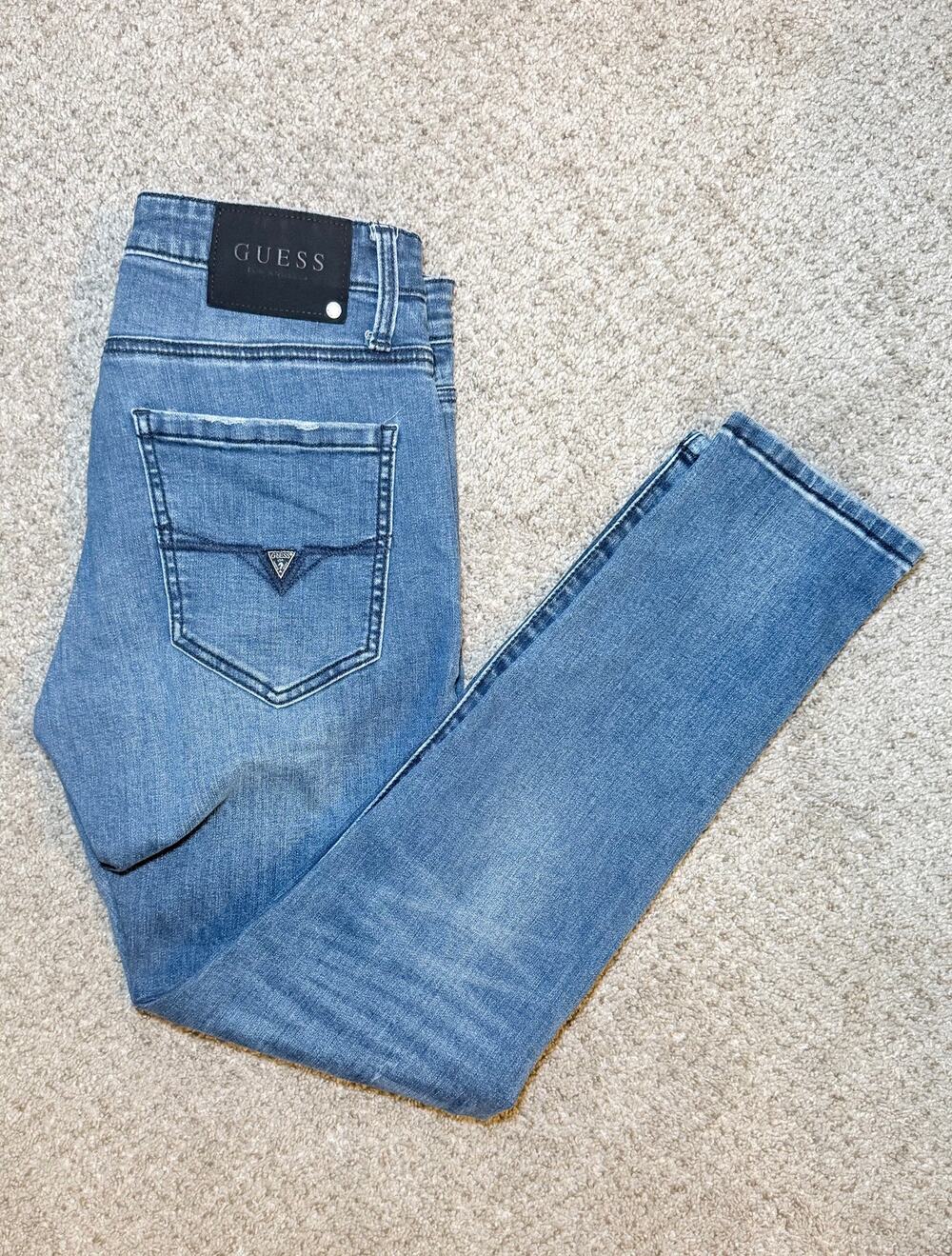 GUESS Men's Modern Skinny Jeans 31x30 Blue Andre Fit